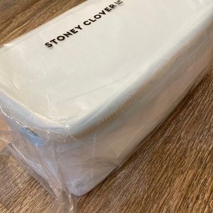 Stoney Clover Lane clear open top pouch. Color sky